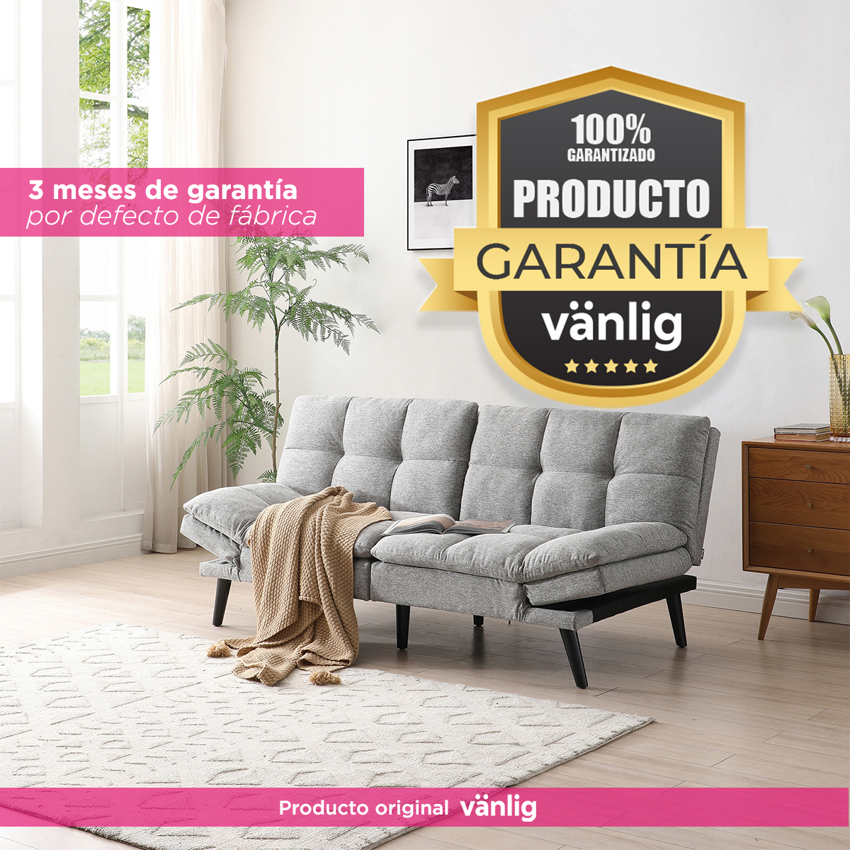 Sofá Cama Multifuncional Múnich Gris