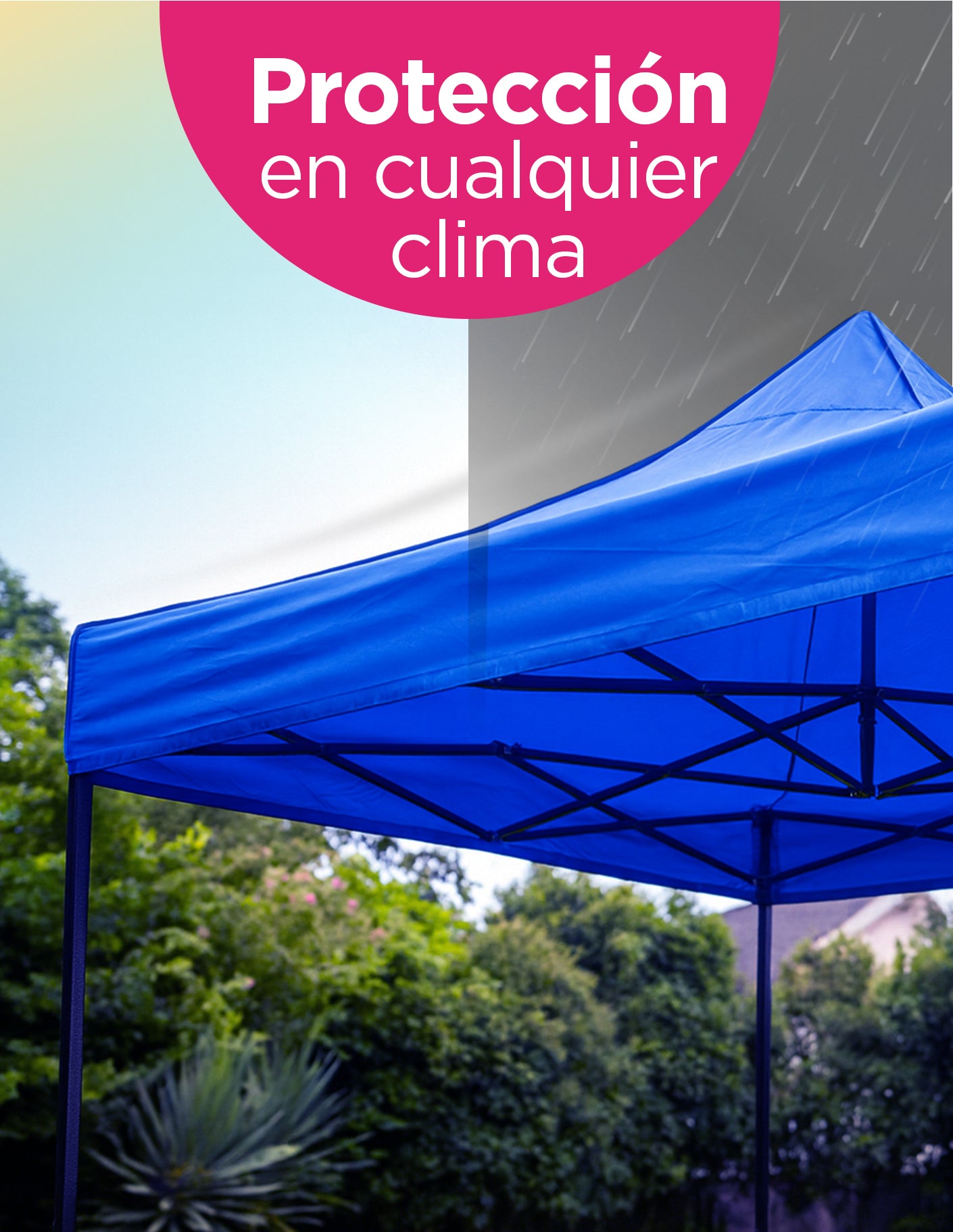 Lona de Repuesto Para Toldo 2X2 m Azul