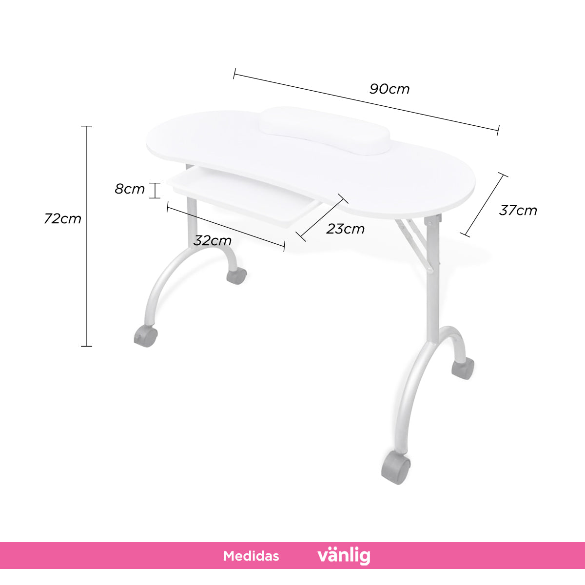 Mesa para uñas Baku Blanco