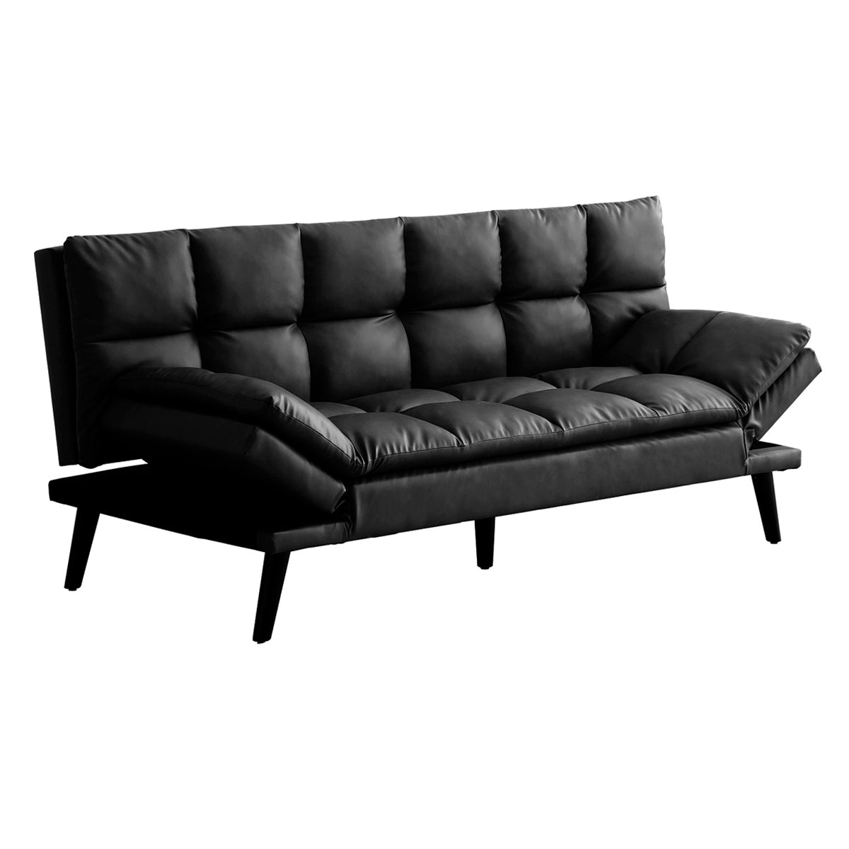 Sofá Cama Múnich Negro Vinipiel