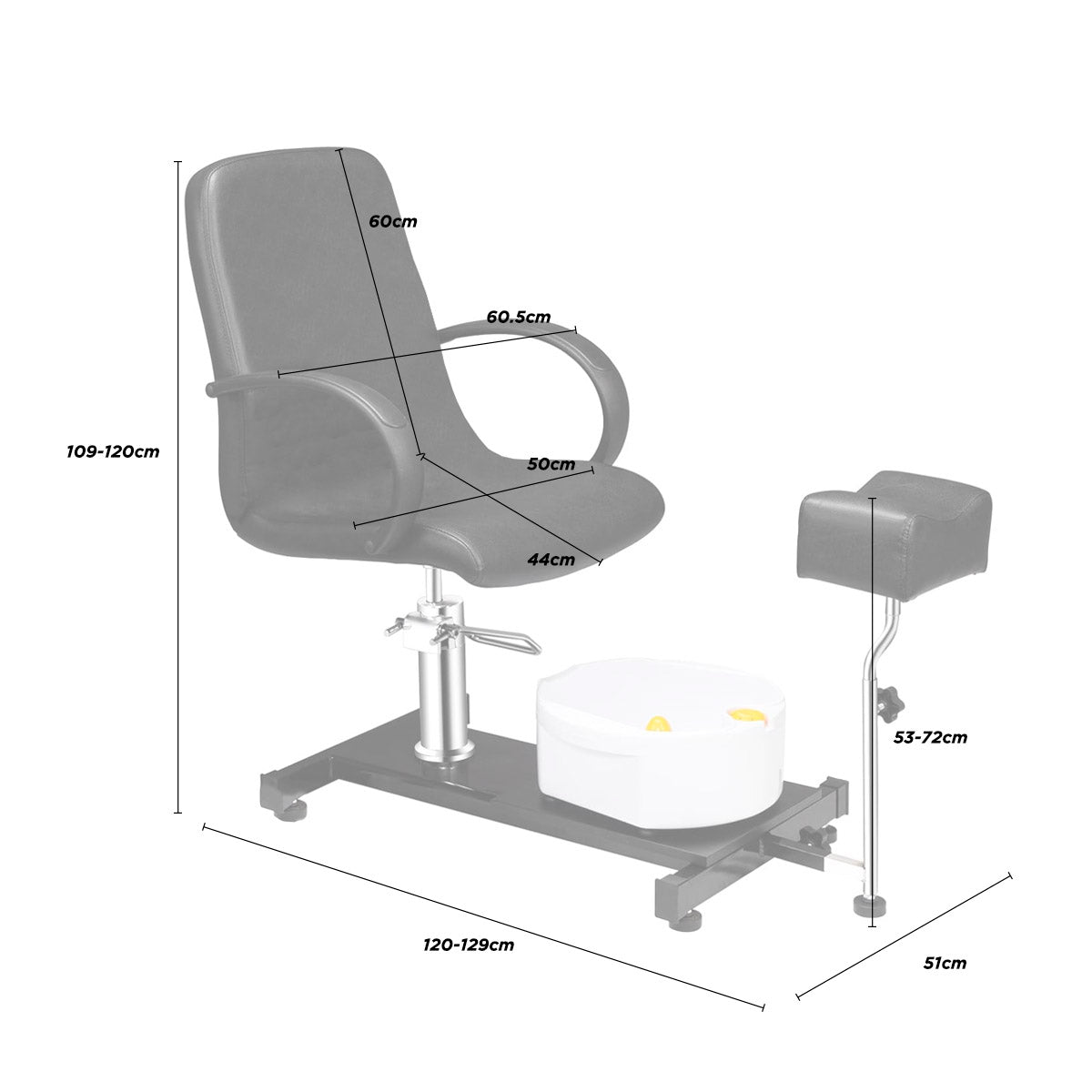 Banco Spa Pedicure Nepal Negro