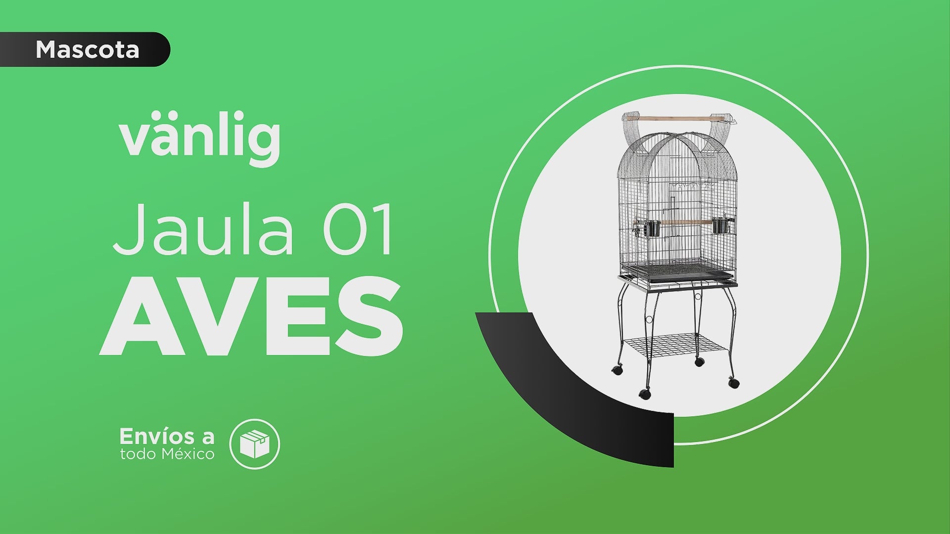 Cargar vídeo: Jaula de Exhibición y Entrenamiento para Aves 01