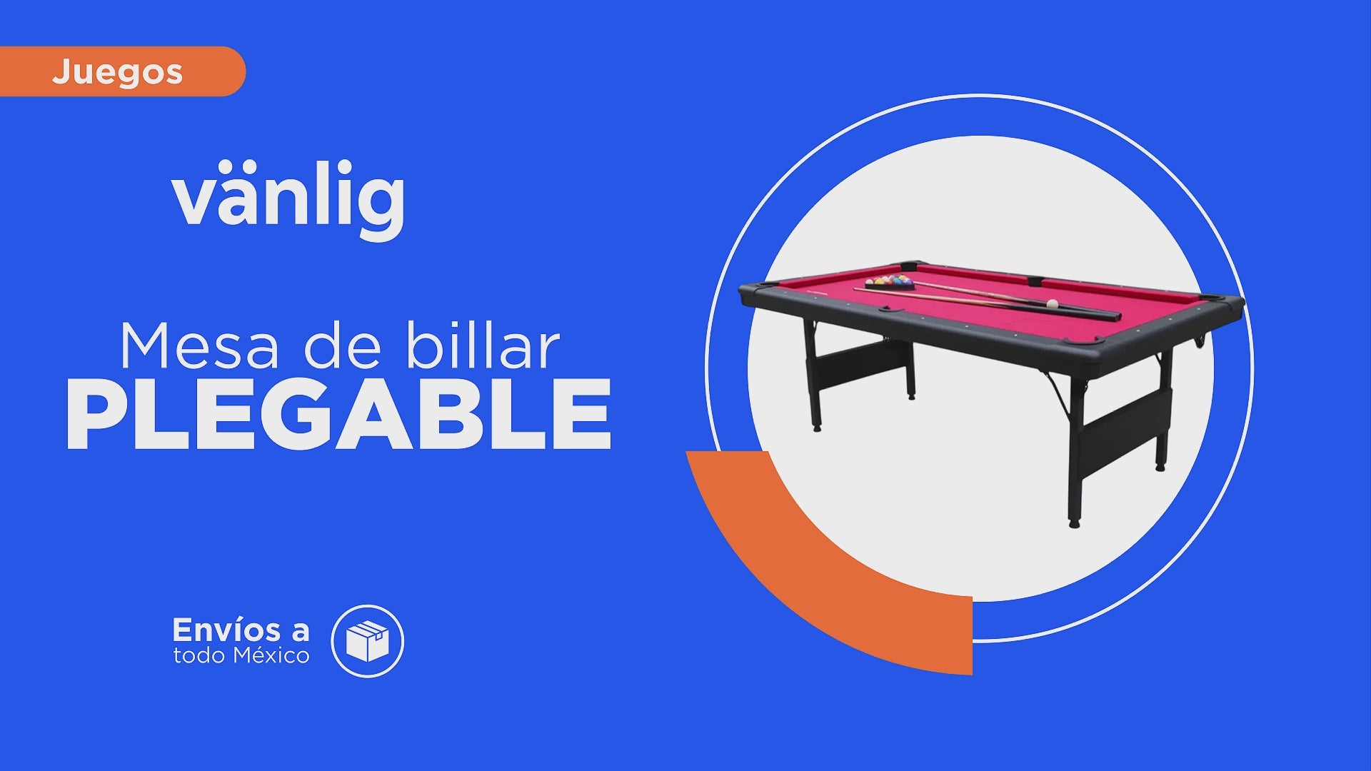 Cargar vídeo: Mesa De Billar Plegable Sub-8447F Roja