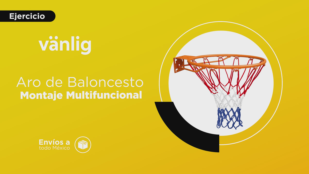 Cargar vídeo: Aro de Baloncesto 45cm Montaje Multifuncional