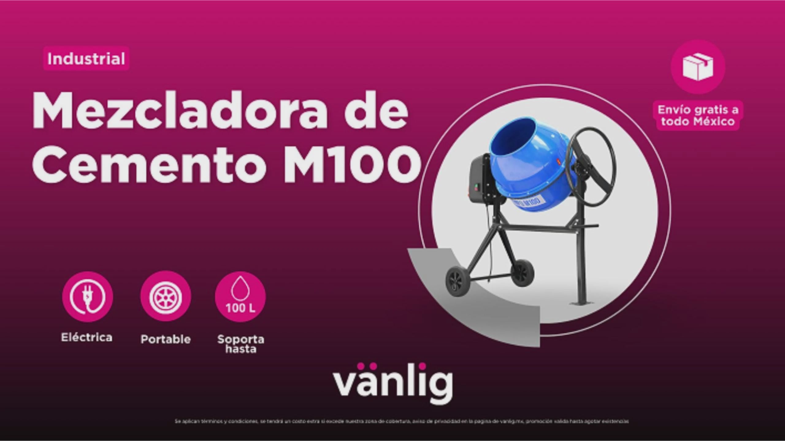 Cargar vídeo: Revolvedora De Cemento Trompo Eléctrico 100 L 1440 Rpm 350w