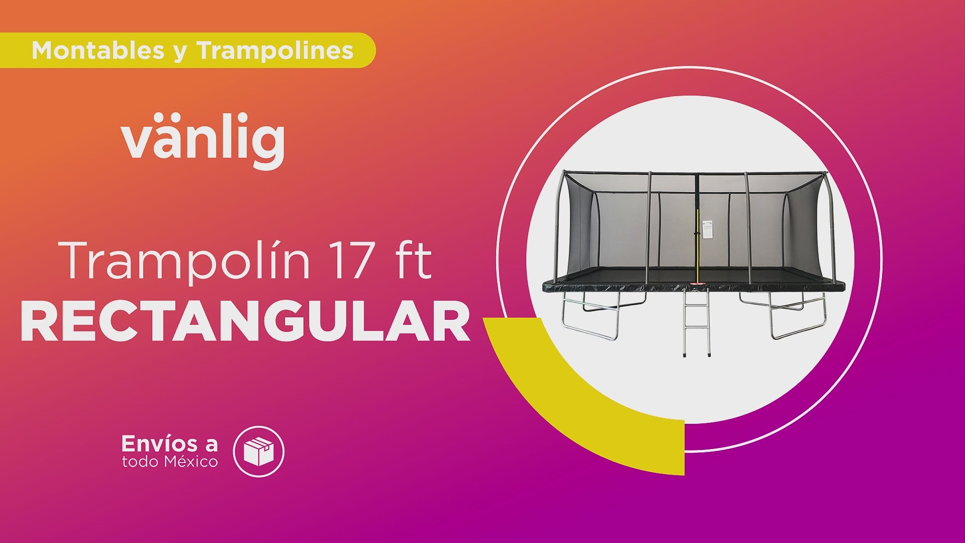 Cargar vídeo: Trampolín Rectangular 17 Pies