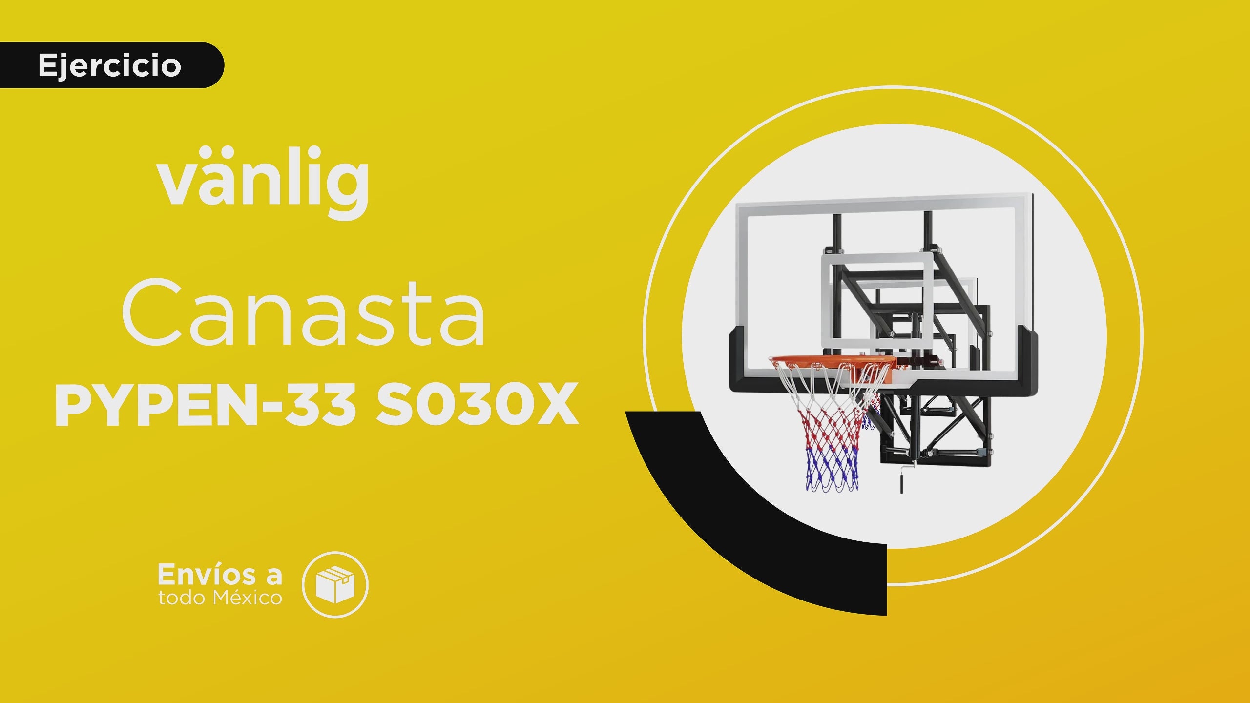 Cargar vídeo: Aro de Baloncesto con Tablero de 54" para Montaje en Pared