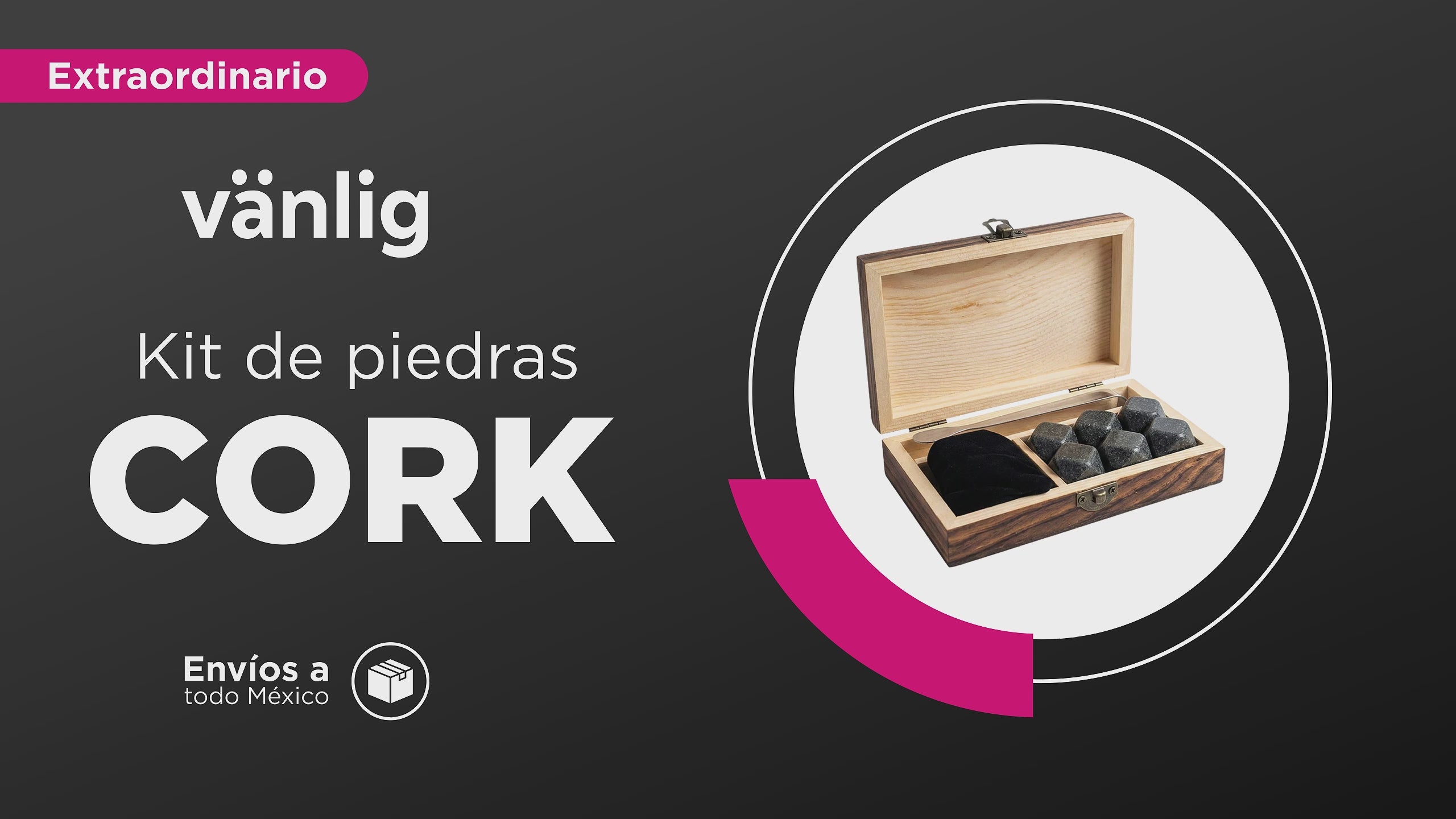 Cargar vídeo: Kit de Piedras para Whisky Cork - Enfriadores Naturales Reutilizables en Estuche de Lujo