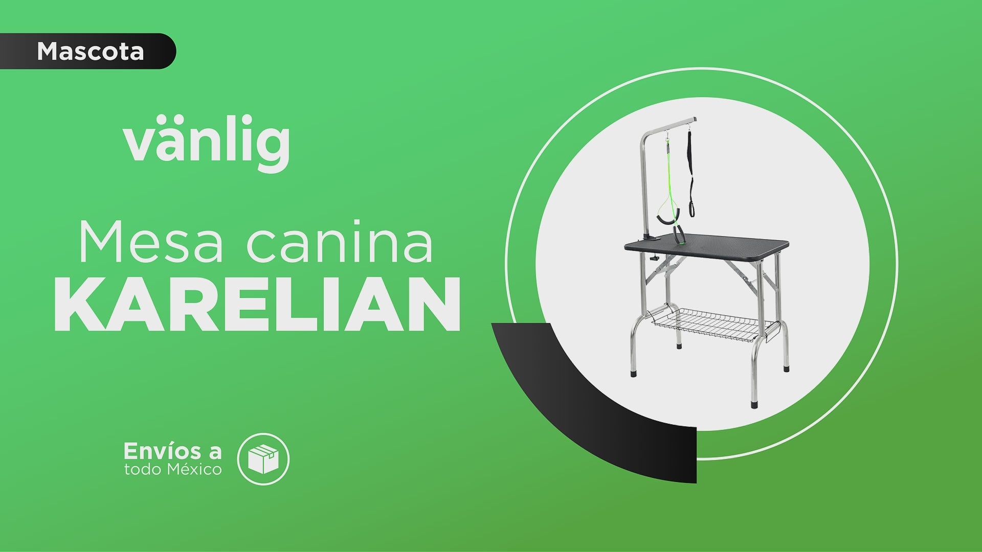 Cargar vídeo: Mesa para Grooming Karelian Profesional Vanlig Para Razas Pequeñas- Estructura Reforzada de Hierro y Diseño Plegable