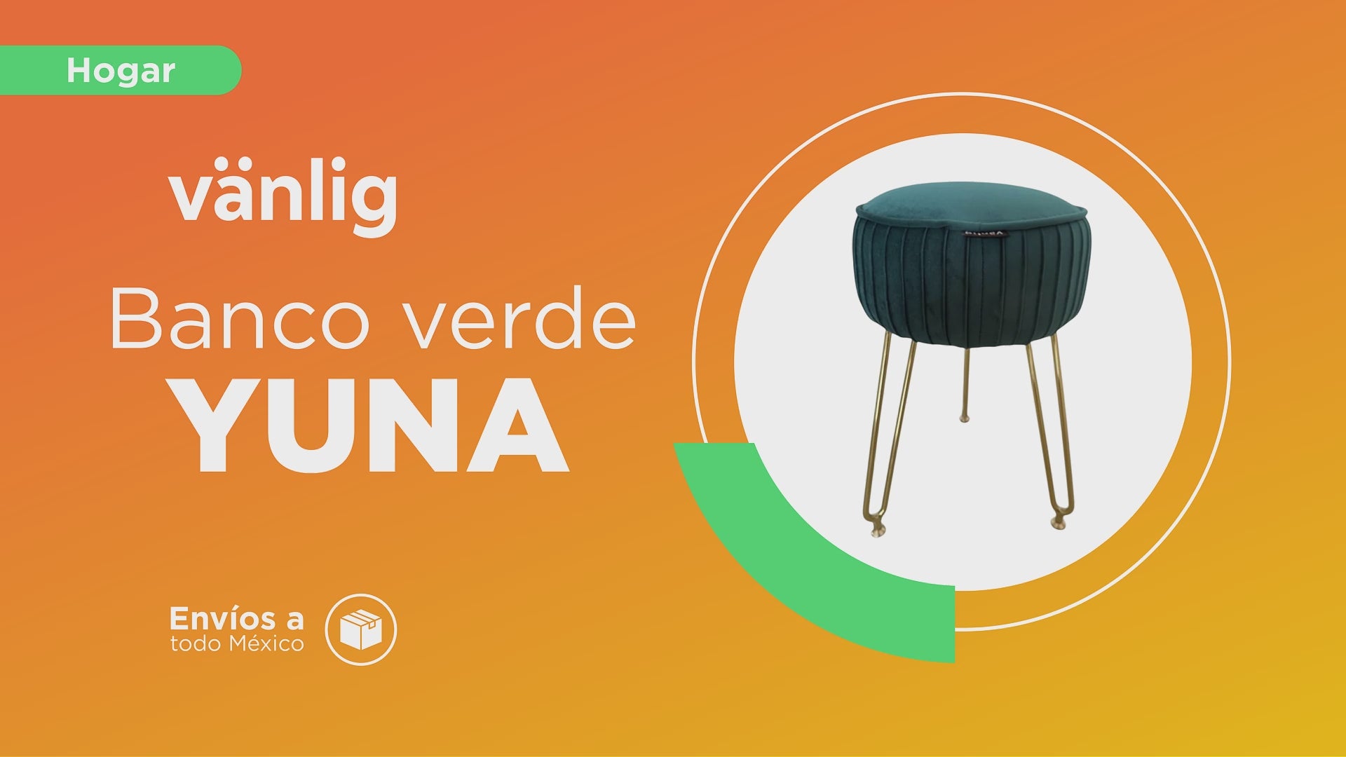 Cargar vídeo: Banco De Hogar Spa Belleza Yuna Verde.