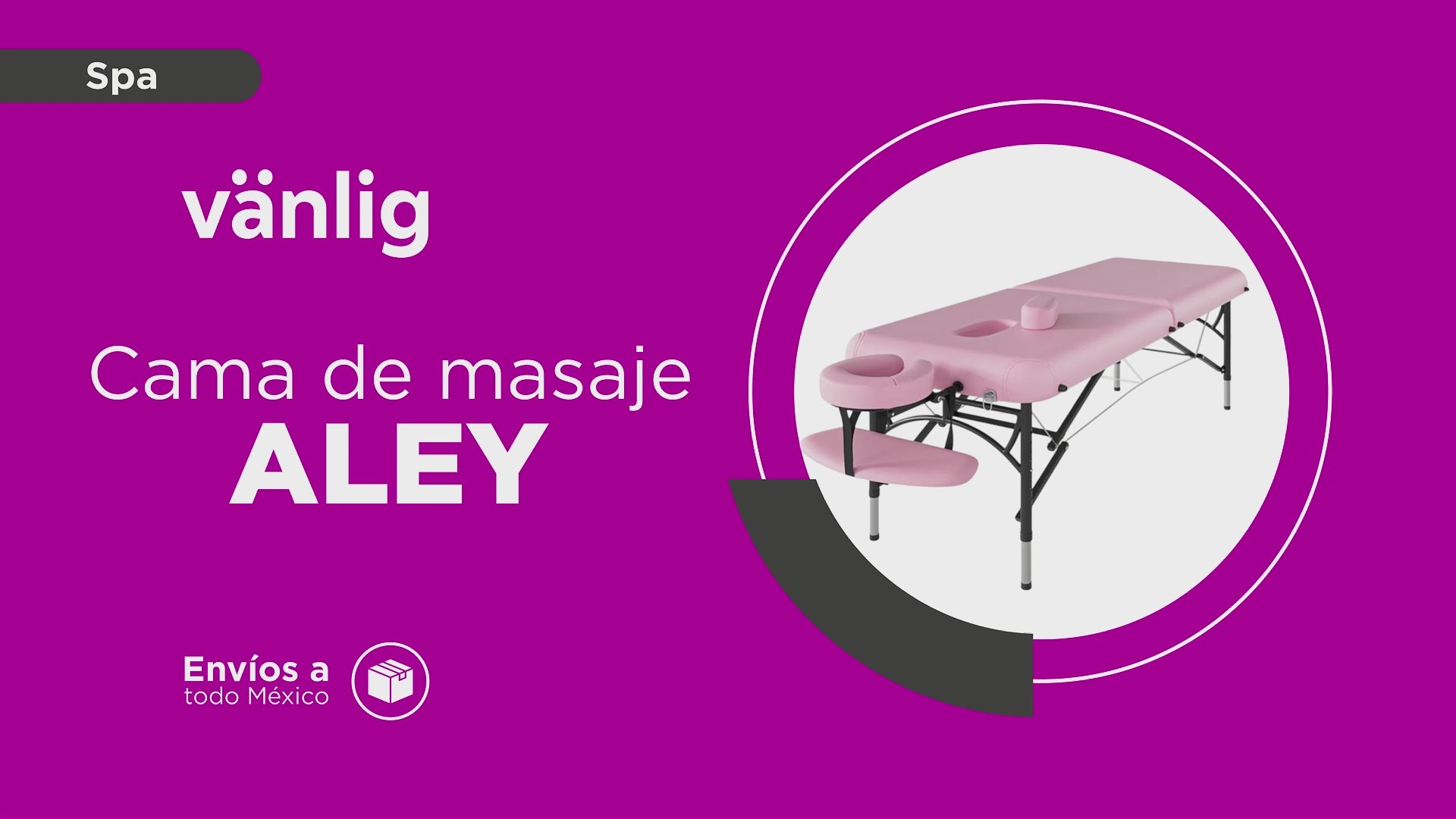 Cargar vídeo: Cama De Masaje Aluminio Aley Rosa