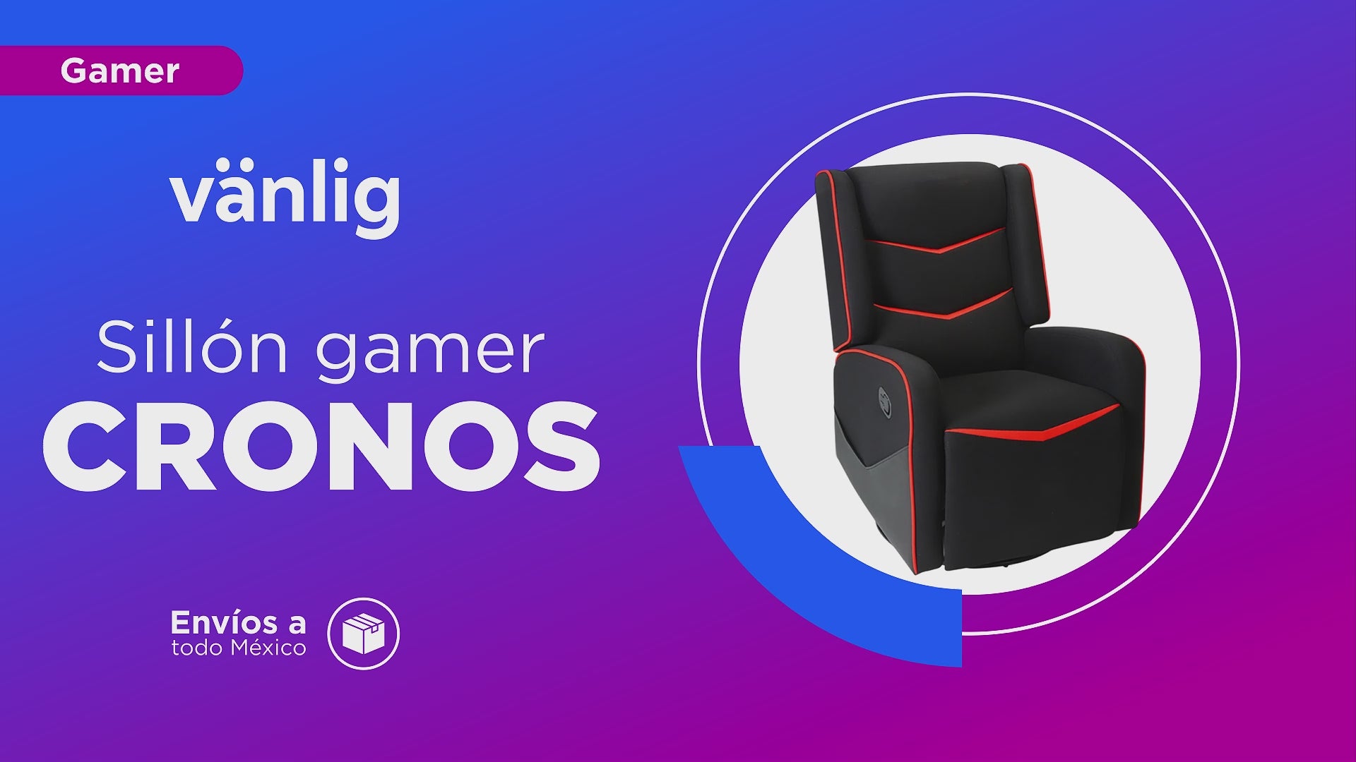Cargar vídeo: Sofa Gamer Cronos Rojo