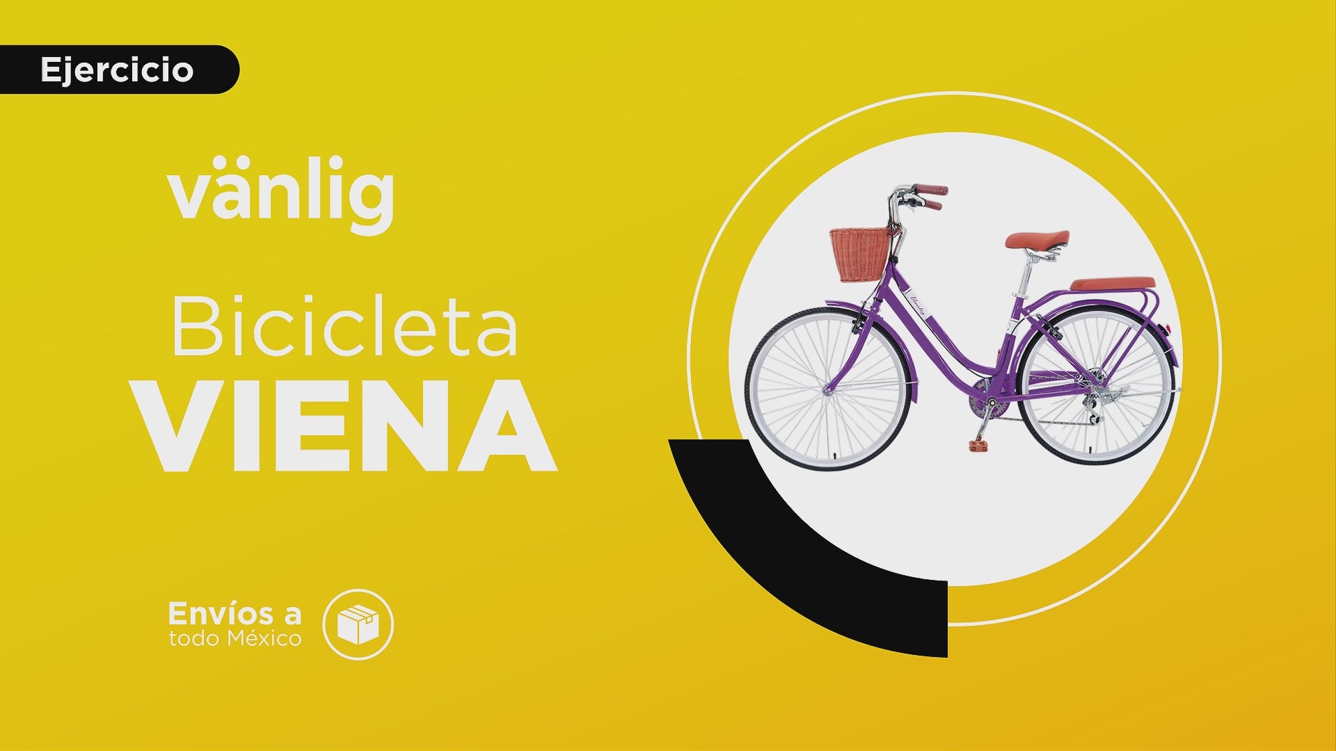 Cargar vídeo: Bicicleta Con Canasta Viena Morada
