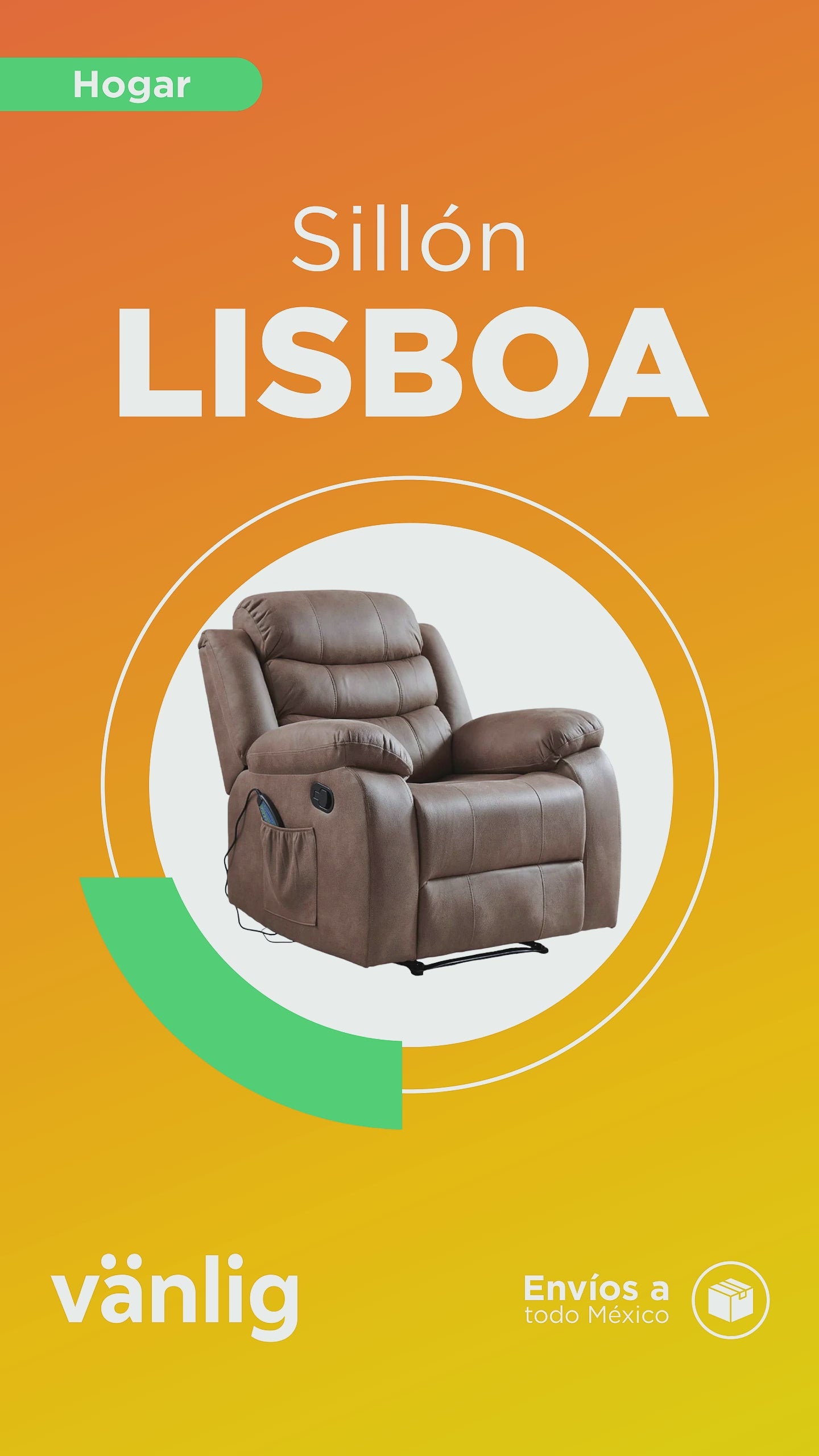 Cargar vídeo: Sillón Reposet Lisboa Café