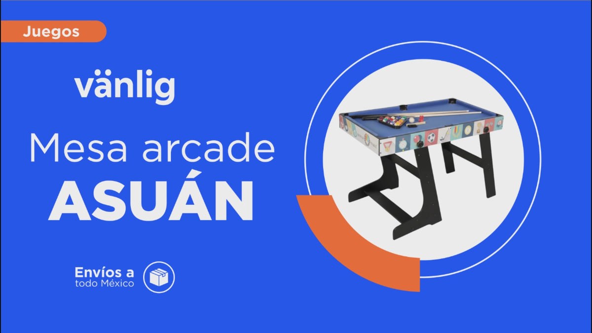 Cargar vídeo: Mesa Multijuegos 4 en 1 Vanlig: Futbolito, Billar, Hockey y Ping-Pong Plegable (SUM-4824-4F)