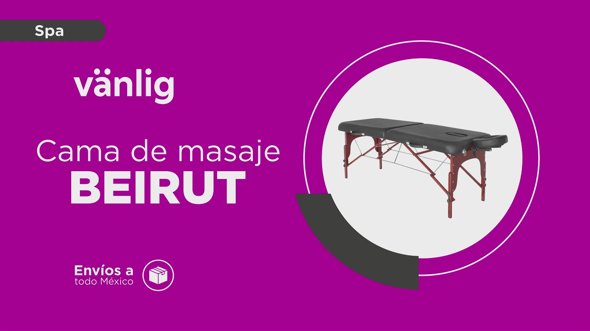 Cargar vídeo: Cama De Masaje Madera Beirut Negro