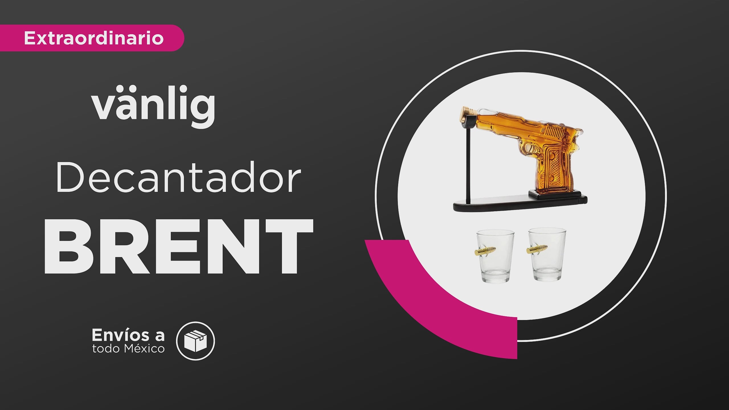 Cargar vídeo: Decantador Signature Edition: Brent Revolver &amp; Grenade Glasses
