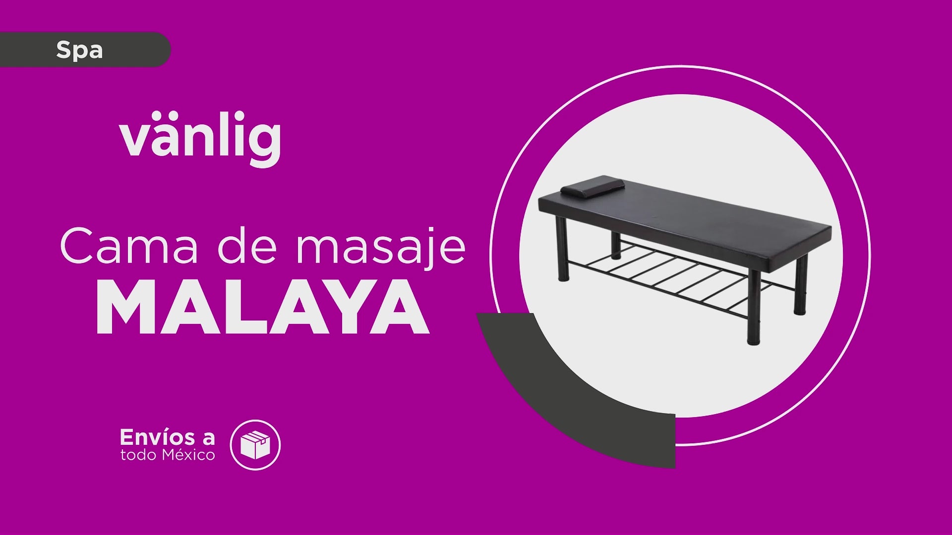 Cargar vídeo: Camilla de Masaje Profesional Malaya Negro: Estabilidad de Acero con Diseño Ergonómico para Spas y Clínicas