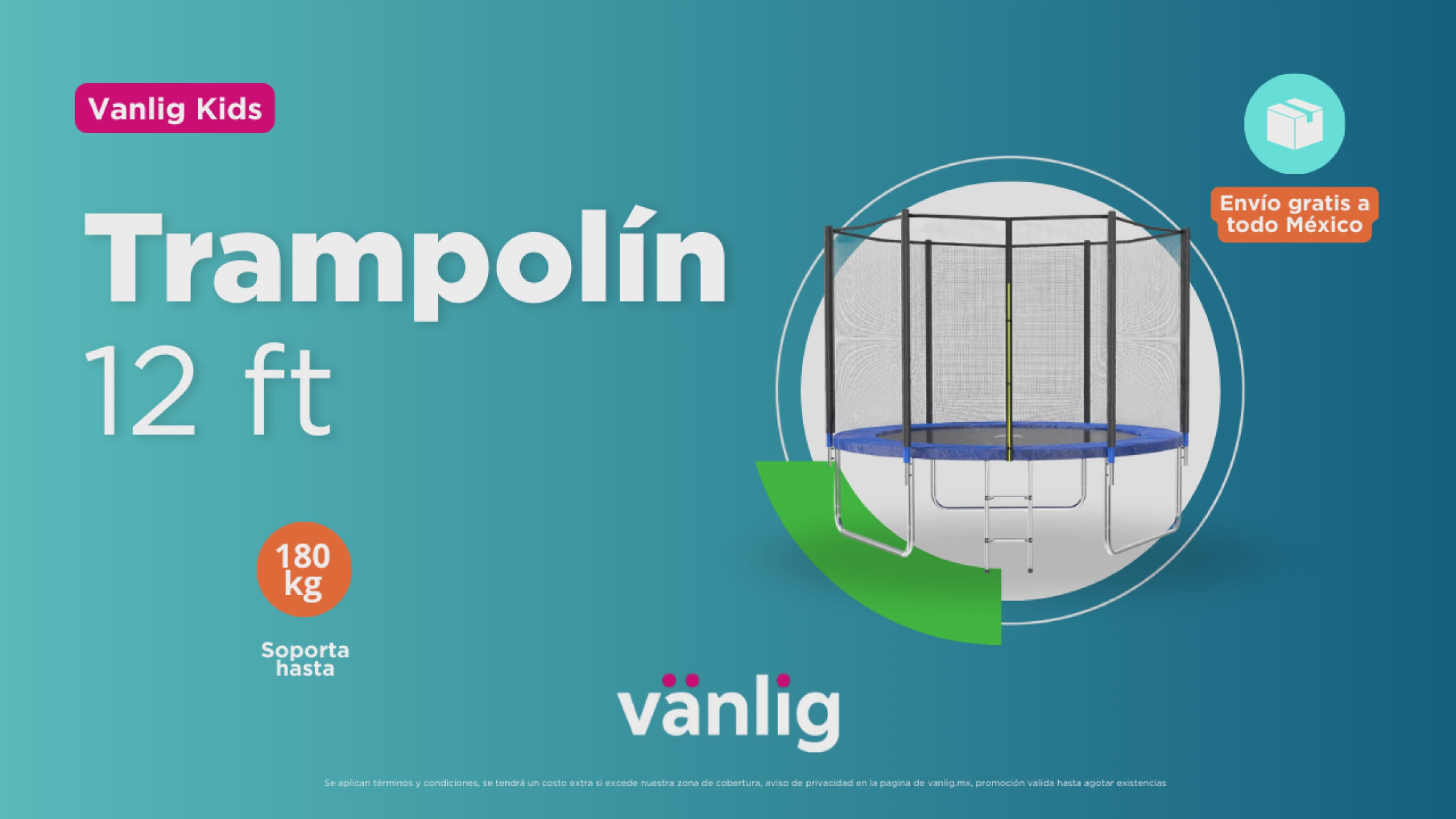 Cargar vídeo: Trampolín Armable 12 Pies
