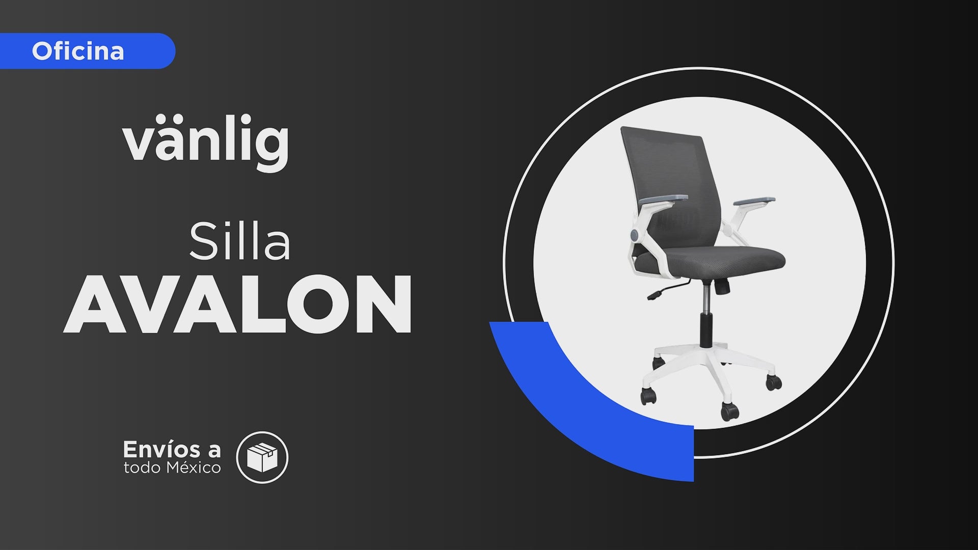 Cargar vídeo: Silla de Oficina Ejecutiva Avalon Negro