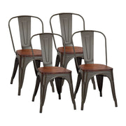 Set de 4 Sillas Vanlig Almería Negra