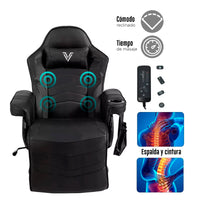 Sillón Gamer Eléctrico con Masaje Titan Negro