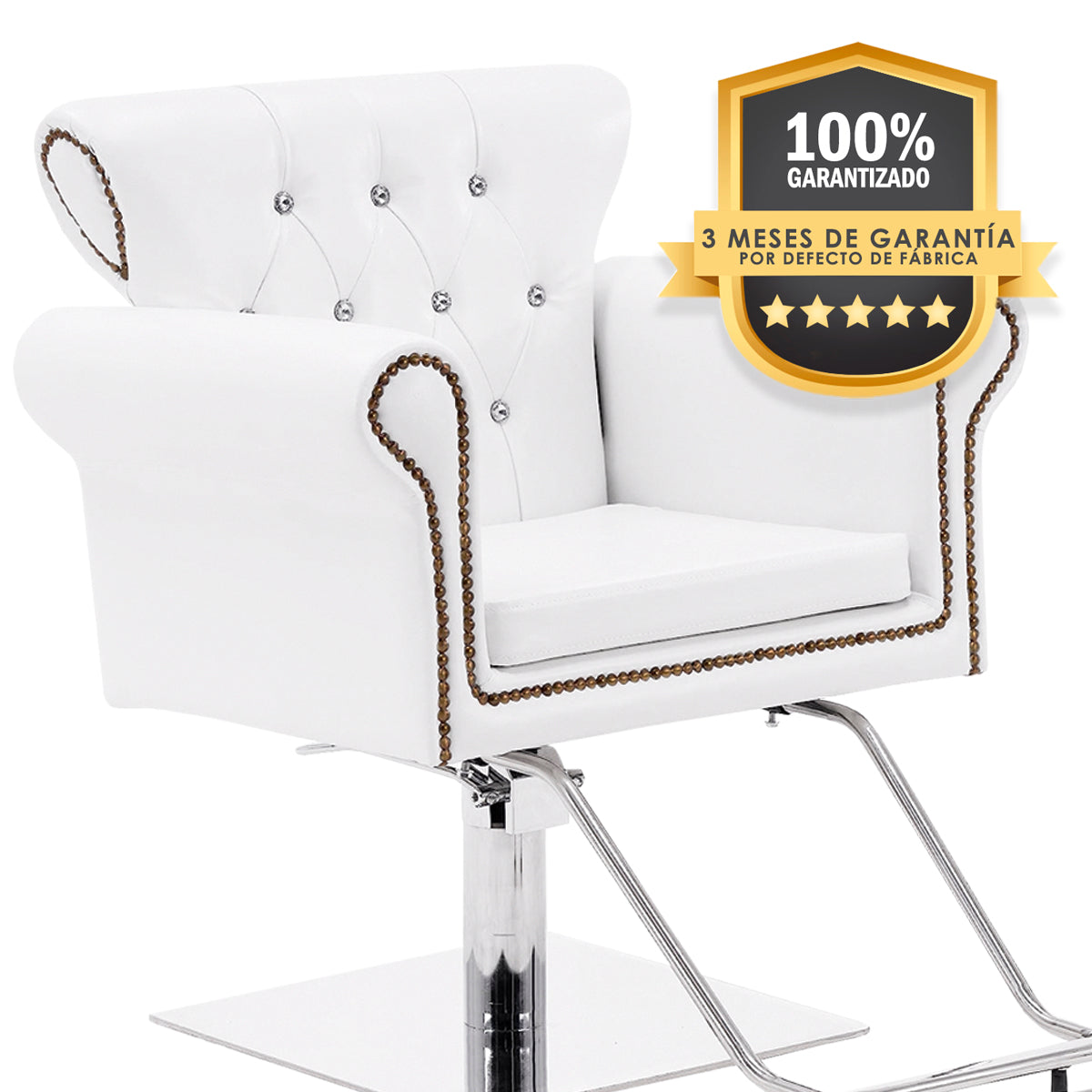 Silla estética belleza Alba Blanca