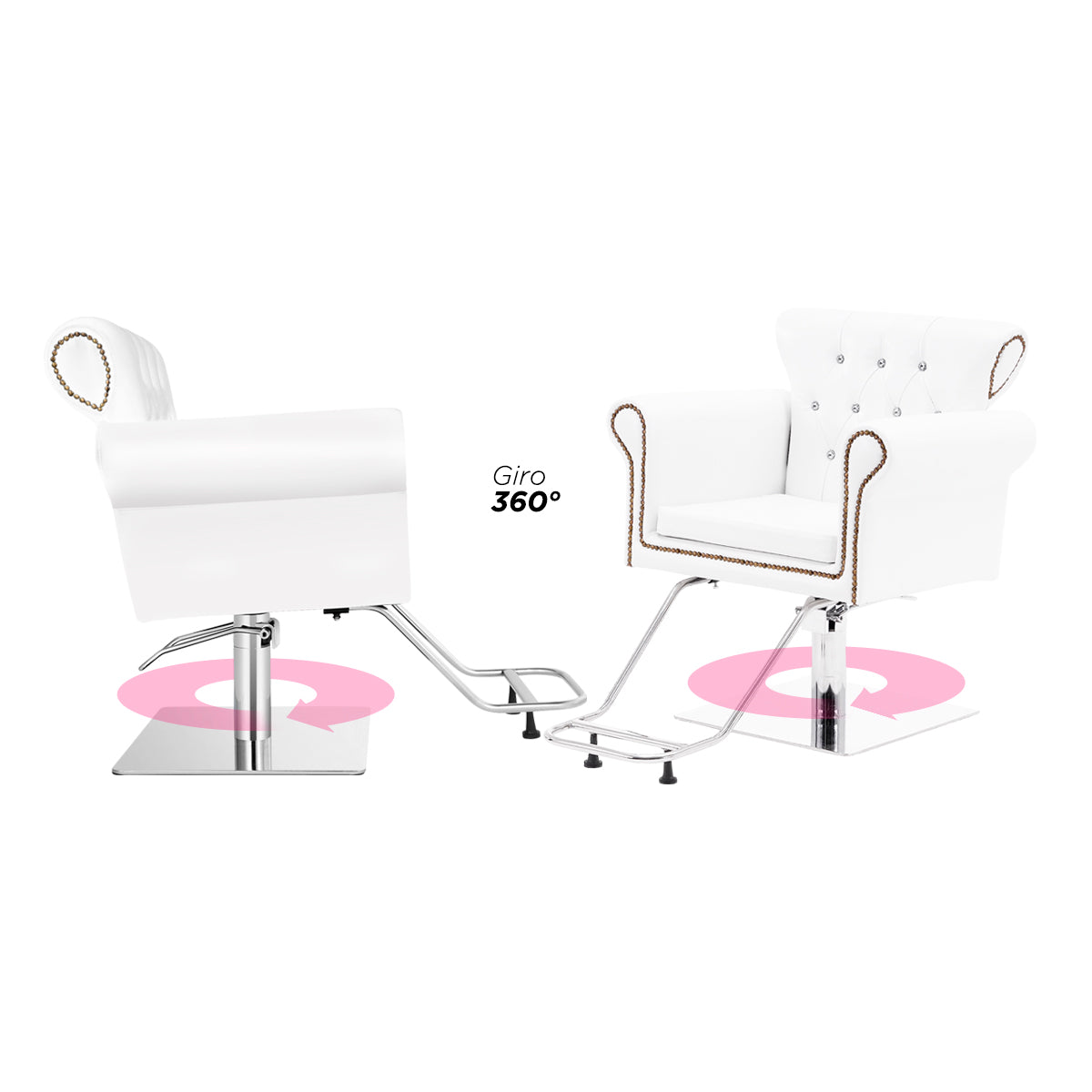 Silla estética belleza Alba Blanca