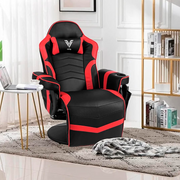 Sillón Gamer Eléctrico con Masaje Titan Rojo