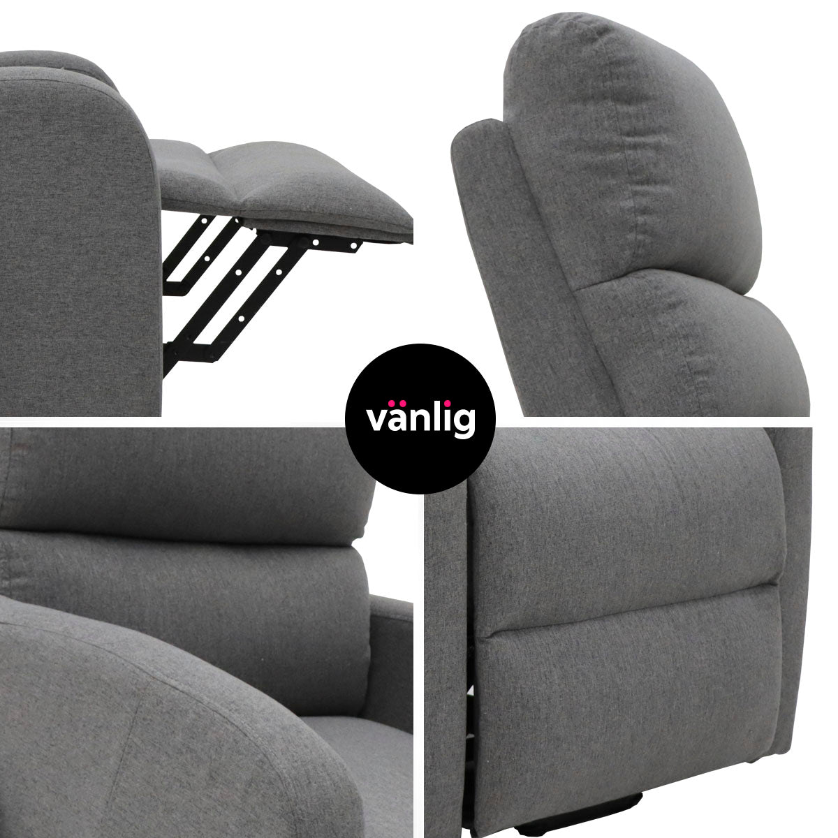Sillón Reposet eléctrico Brave gris