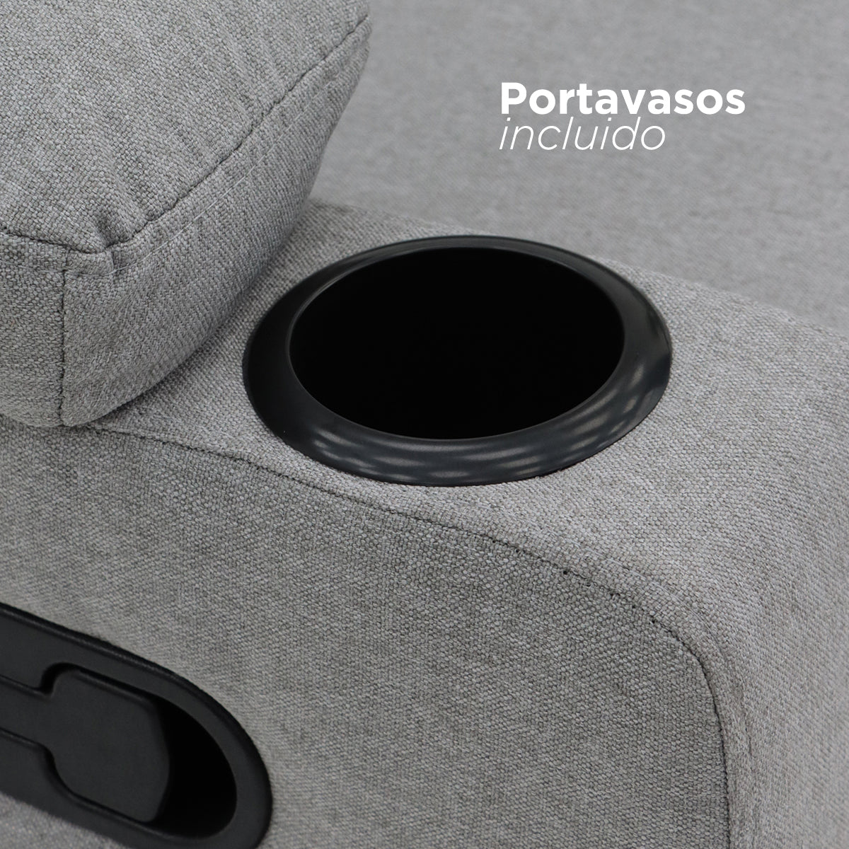 Sillón Reposet Manual Toscano Gris Claro
