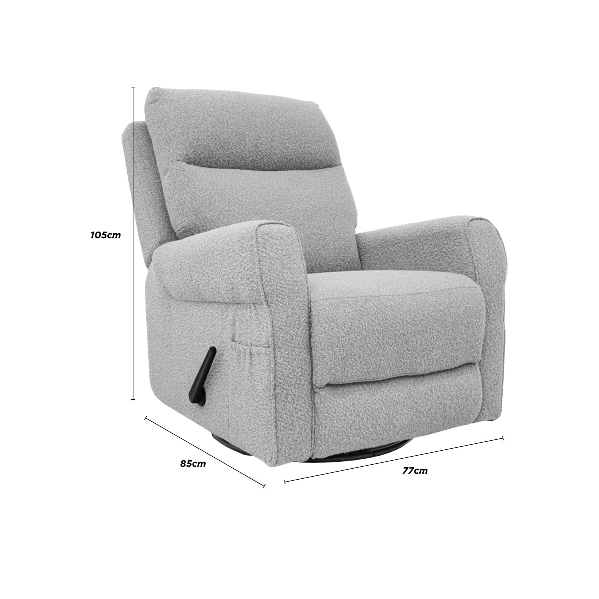 Sillón Reposte Versalles Gris Claro