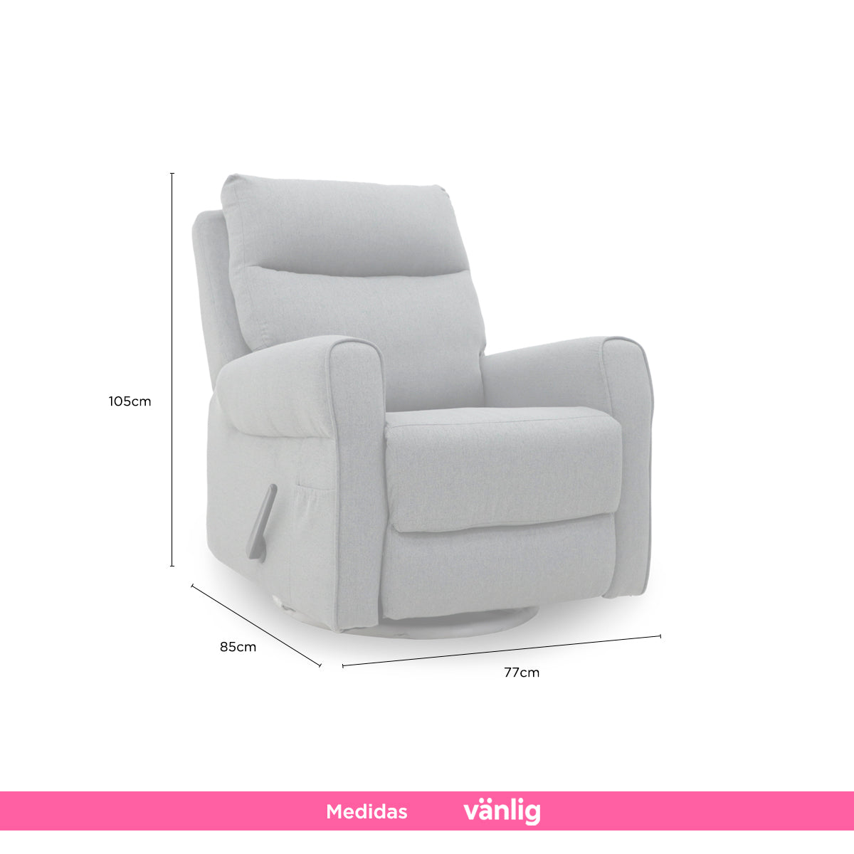 Sillón Reposet Versalles Gris