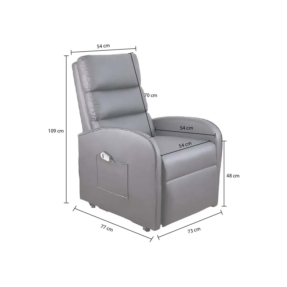 Sillón Reposet Eléctrico Brave Café