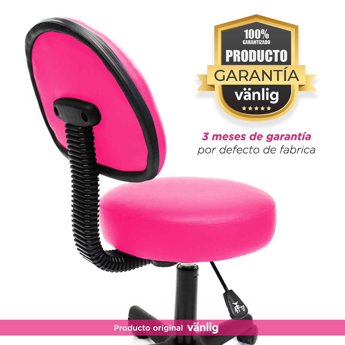 Banco con Respaldo Rosa