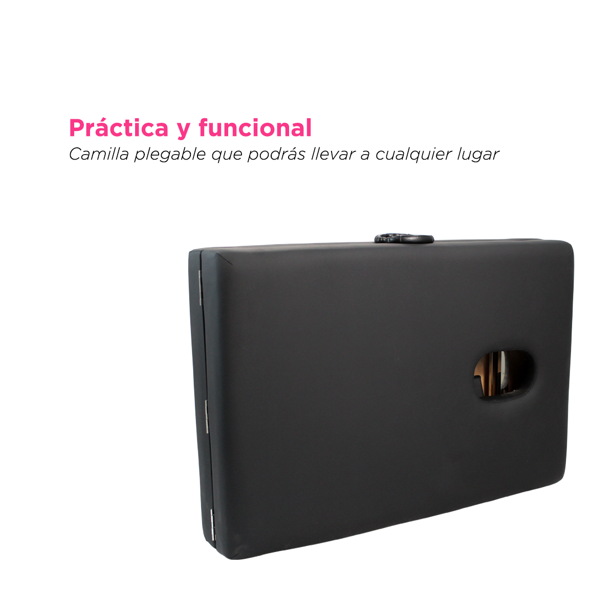 Cama de masaje plegable Agra negro