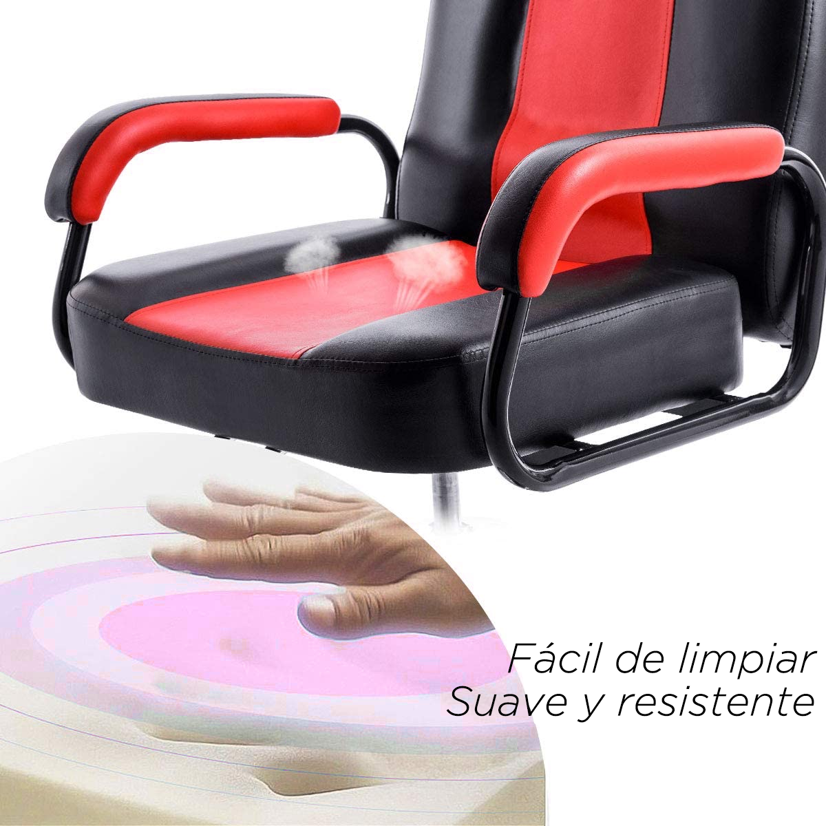 Silla Barberia Italiana Roja