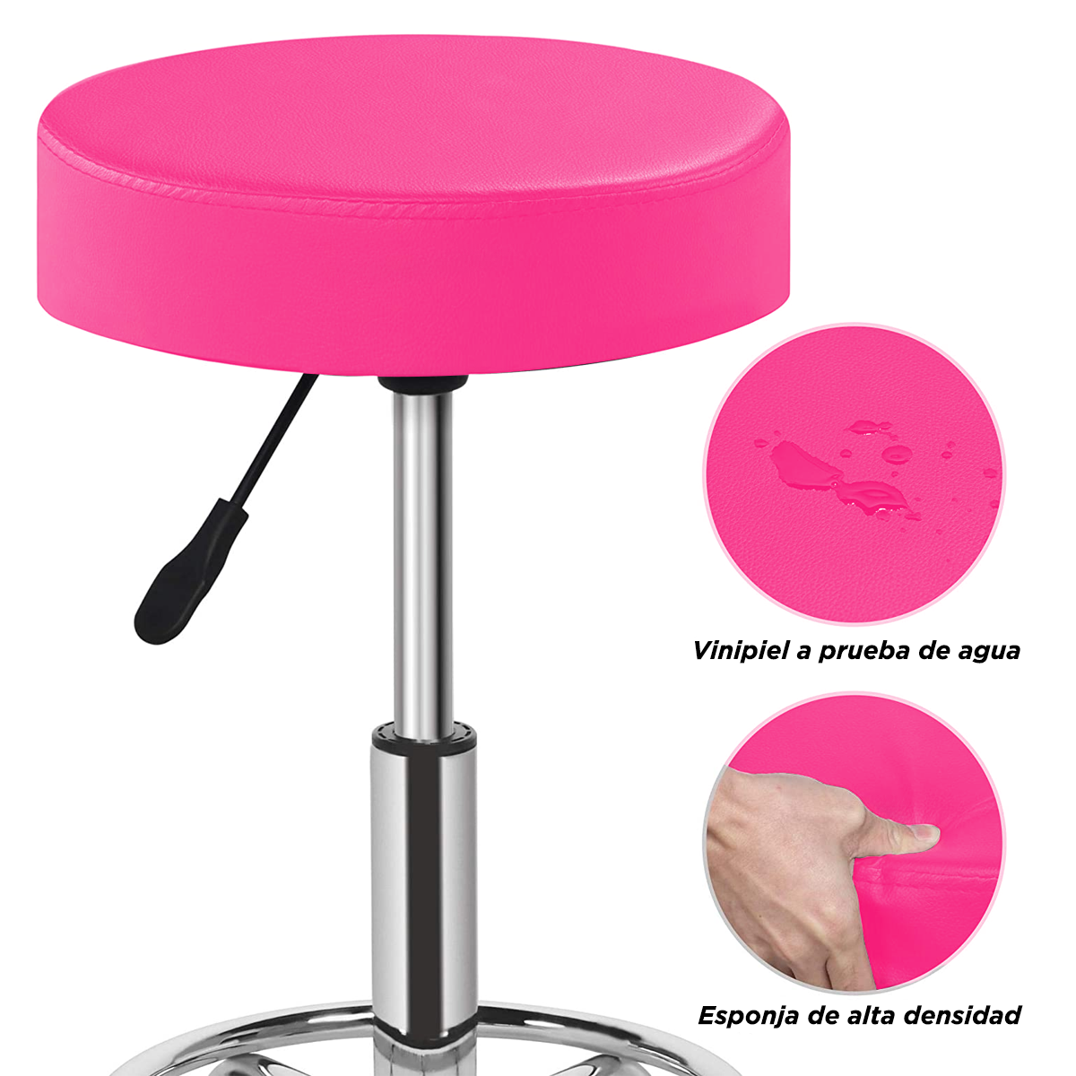 Banco Taburete plano Rosa