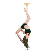 Tubo Para Ejercicio Fitness Giratorio y Fijo Dorado
