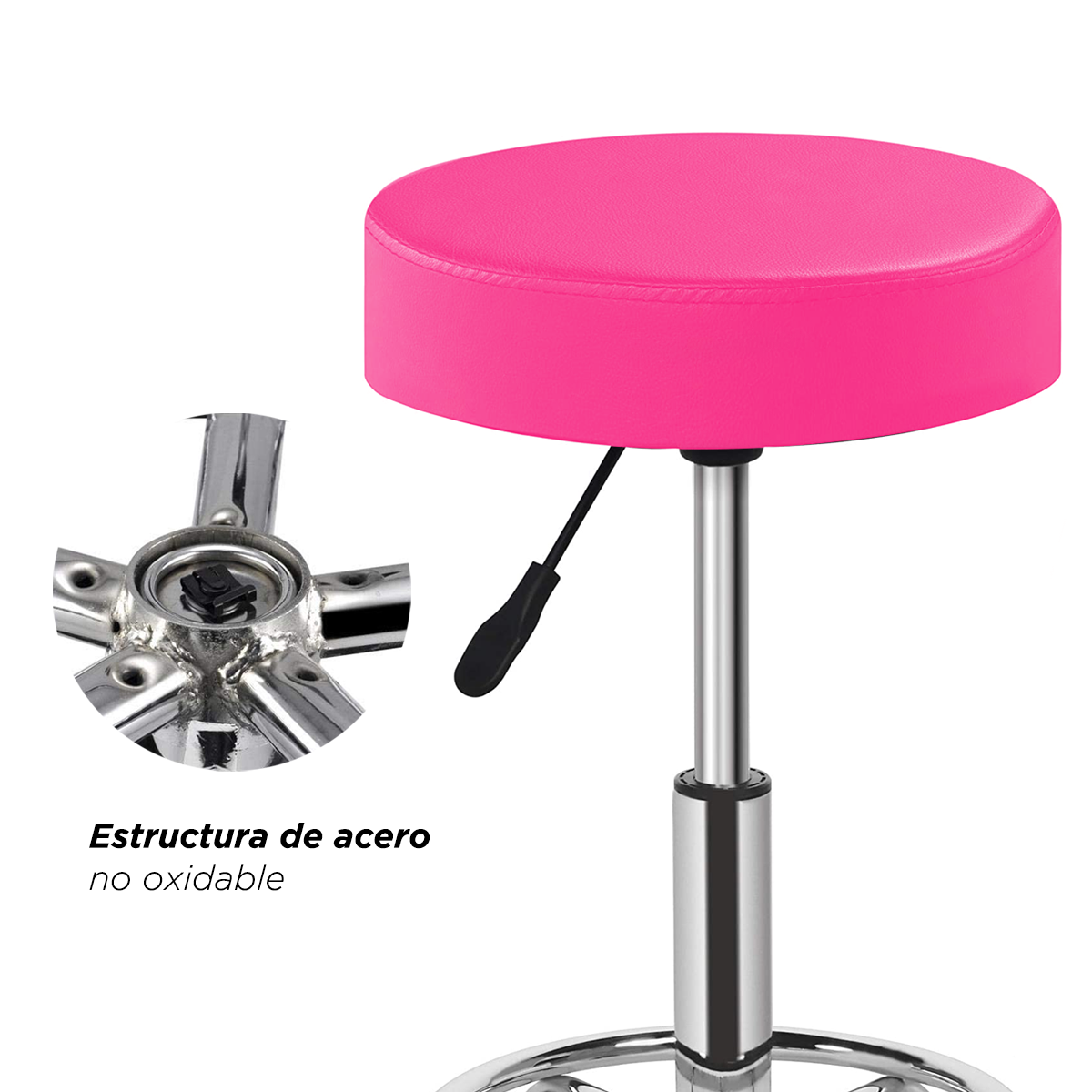 Banco Taburete plano Rosa