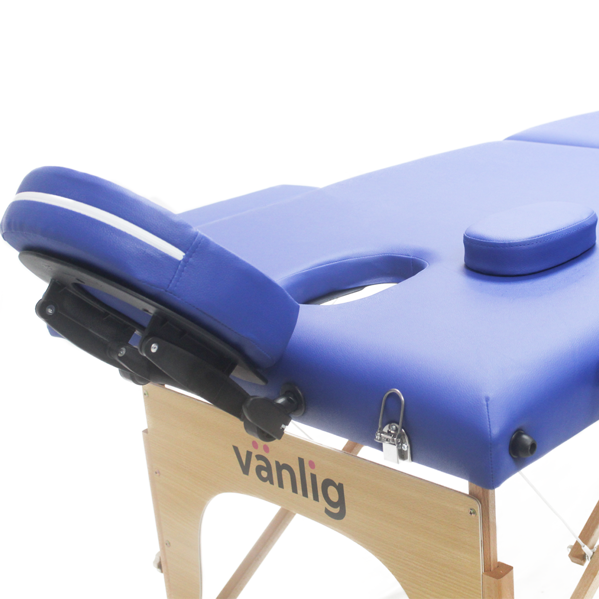 Cama de masaje madera camboya azul