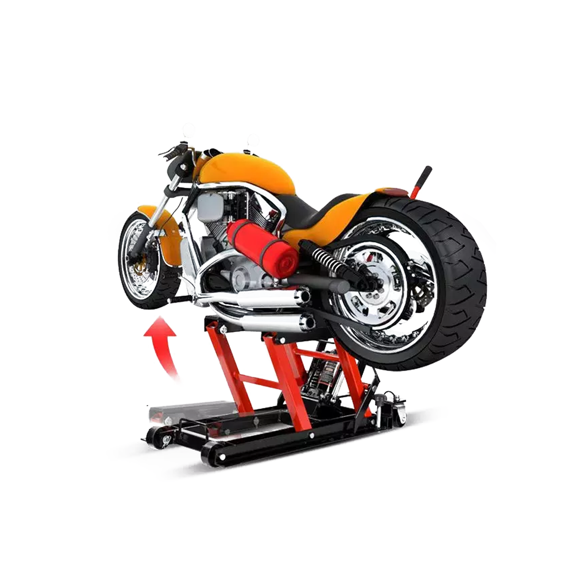 Elevador de Pie Hidráulico Para Motocicleta 1500 Lbs WOLF