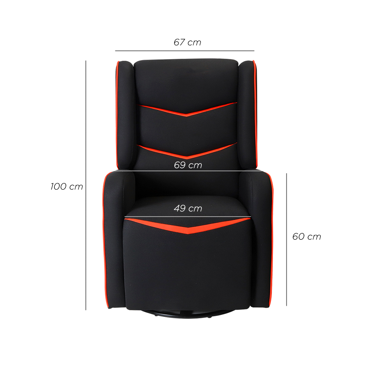 Sofa Gamer Cronos Rojo